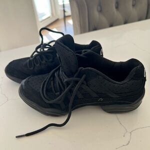 Capezio Black Mesh Dance Sneakers